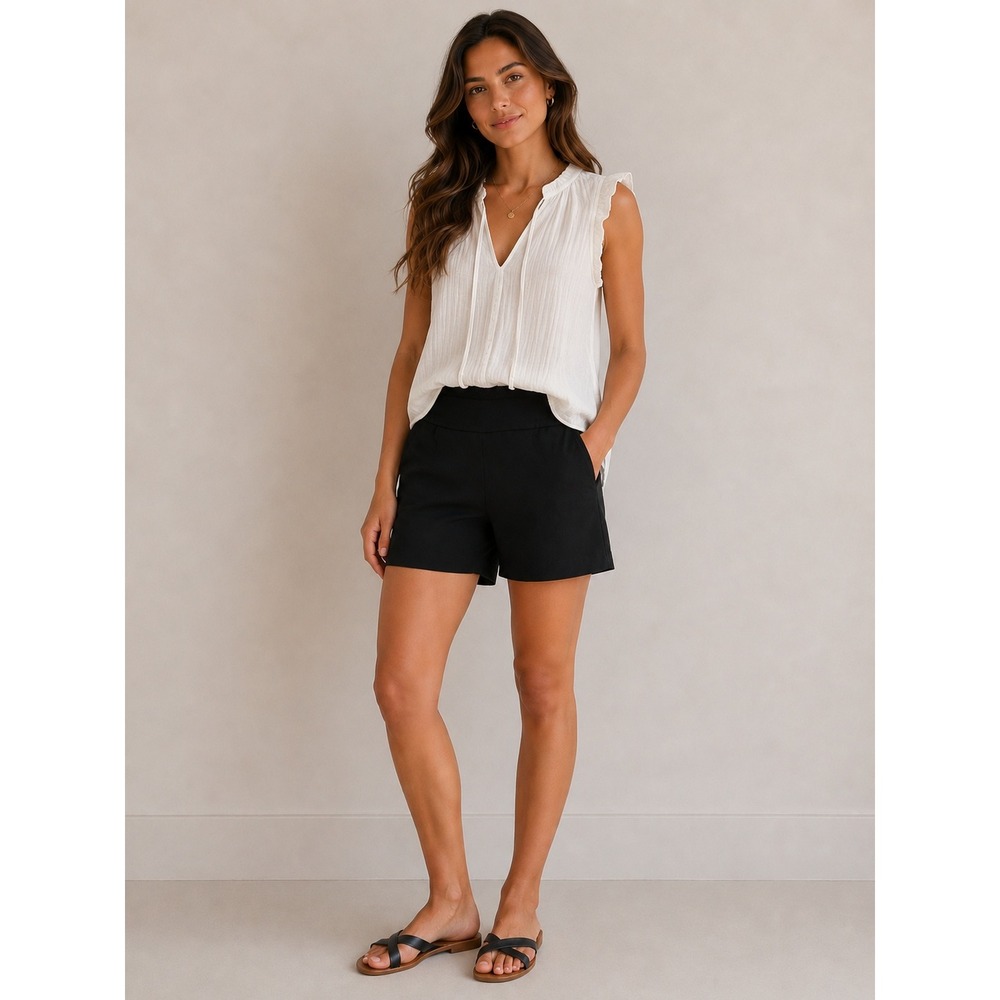 Harve Benard Pull On Bermuda Chino Shorts‎ Athleisure Career Golf Preppy Summer